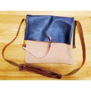 El Barrito Italian Leather Purse Genuine Multicolor Made In Italy Crossbody